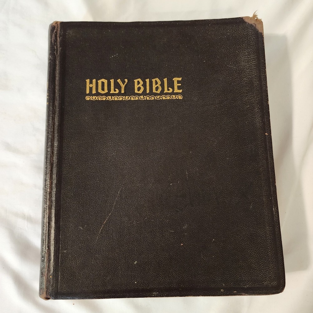 New Standard Reference Bible Blue Ribbon Hertel Leather Red Letter Edition 1951